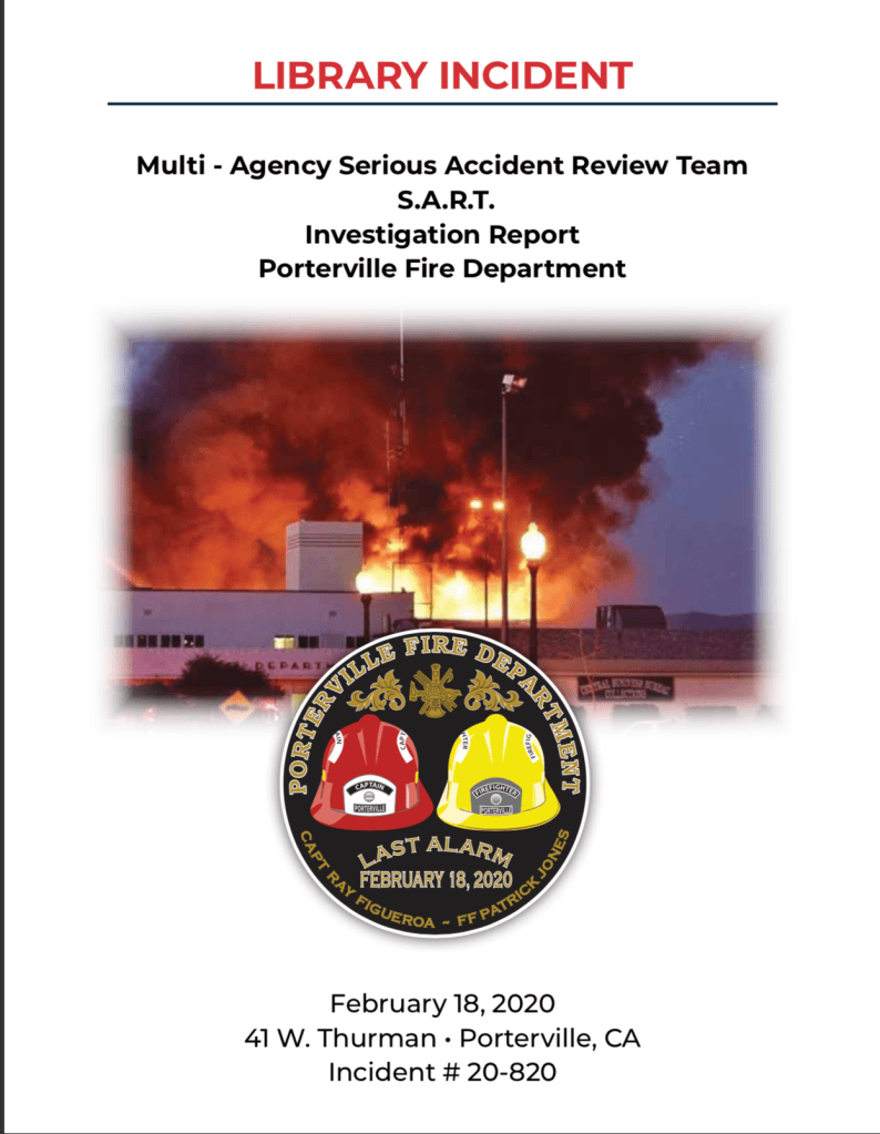 Porterville California Library Fire LODD Report Released | COUNTY FIRE ...